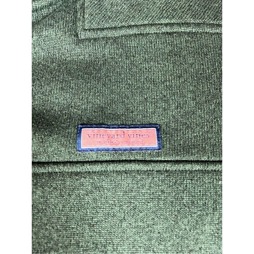 Vineyard Vines Heathered Green Quarter-Zip Pullover - Picture 2 of 9